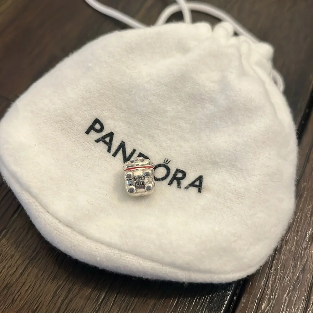 Authentic Pandora, Lucky Pig Charm w/ Red enamel #791809ENMX - Picture 3 of 5